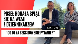 Marcin Horała Bardzo SEKSISTOWSKIE PYTANIE Posłanka Matysiak jako kobieta nie ma swojego rozumu [upl. by Ardnassela]