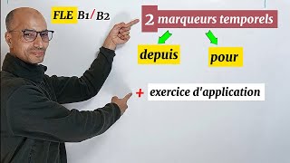 FLE B1B2 😍 Différence entre quotdepuisquot et quotpourquot 🤔 [upl. by Letrice]