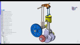 Bielle manivelle  Crank rod  Tutoriel CATIA v5 [upl. by Anidualc368]