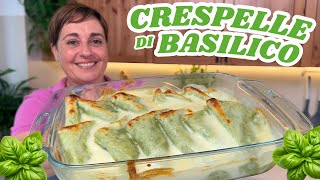 CRESPELLE DI BASILICO CON RICOTTA E LIMONE Ricetta Facile  Fatto in Casa da Benedetta [upl. by Elmina]