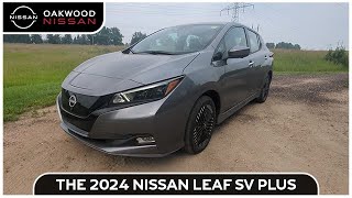 The Impressive 2024 Nissan LEAF SV  Walkaround [upl. by Kciderf25]