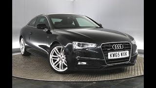 Audi A5 Coupe 20 TDI S line Coupe 2dr S Tronic quattro Euro 6 ss 190 ps 2016 [upl. by Ggerg]