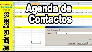 Agenda electrónica – 2 – agenda Excel 2016 muy sencilla y para respaldar contactos [upl. by Rehportsirhc]