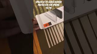 SPIGEN Ez FIT GLASS SCREEN PROTECTOR FOR IPHONE 13trendingshortsunboxing viralvideo spigenios [upl. by Dammahom]