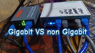 Actual Testing of Gigabit and Non Gigabit media converter [upl. by Norahs853]