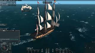 Naval Action 72の海戦 PvP 大英帝国海軍フリゲート HMS Indefatigable HMS Trincomalee VS 海賊フリゲート Diana [upl. by Idoux]