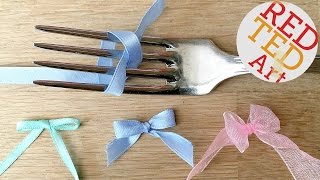 How to make a Fork Bow [upl. by Adilem562]