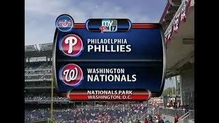 April 5th 2010  Phillies vs Nationals quotOpening Dayquot  partial game [upl. by Achorn44]