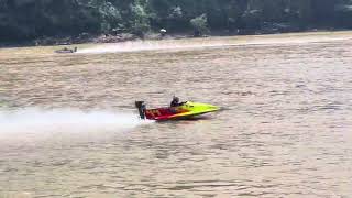 Kapit powerboat race 2024 30HP 2CYL race 2 [upl. by Aicilef]