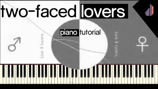 Two Faced Lovers 裏表ラバーズ  Synthesia Piano Tutorial [upl. by Mercer]