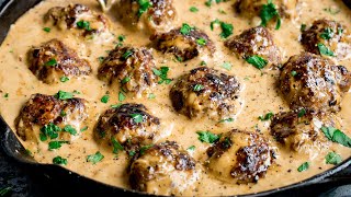 How to make Swedish Meatballs  Homemade Ikea Meatballs [upl. by Kath]