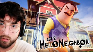 JAI FUI  MAIS CÉTAIT DUR HELLO NEIGHBOR ACT2 Mois de lHorreur 1331 [upl. by Enyt]