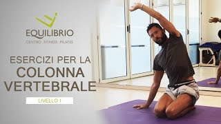 Esercizi per il mal di schiena – liv 1  Equilibrio Pilates [upl. by Behah]