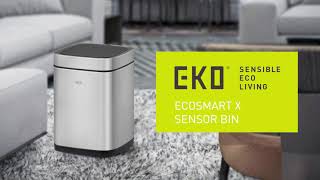 EK9252 Ecosmart X innovative modern rectangular softclose sensor bin [upl. by Ymmac612]