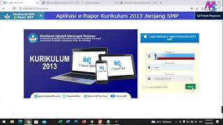 Cara Mengisi ERaport K13 Versi 20221 Jenjang SMP [upl. by Parker600]