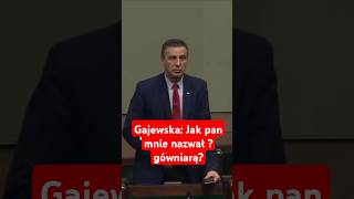 Gajewska Jak pan mnie nazwał  gówniarą [upl. by Annoynek196]