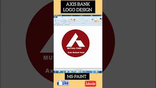 AXIS BANK LOGODESIGN IN MSPAINTmspaintmspaintdrawingcomputerdrawingkidsdrawingviralshortslogo [upl. by Sletten]