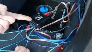 installing subs and amp 2012 buick enclave with factory radio EASY INSTALL [upl. by Orabelle]