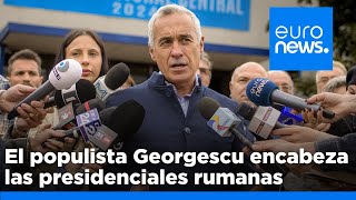 El ultranacionalista Georgescu gana por sorpresa la primera ronda de las presidenciales en Rumanía [upl. by Eileme]