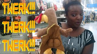 quotTwerky the Twerking Turkeyquot at Walmart Vlog 70 [upl. by Naghem]