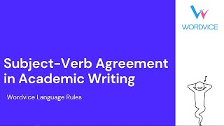 SubjectVerb Agreement in Academic Writing [upl. by Ranique]