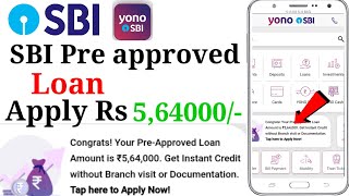 How to apply sbi pre approved personal loan by Yono sbi 2023 [upl. by Silenay]