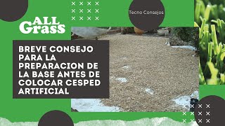 Consejo para rastrillar base gravilla al instalar cesped artificial [upl. by Deuno]