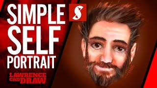 How to Draw a simple Self Portrait [upl. by Oemac]