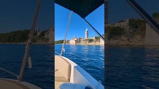 🌞a sunny day on the water  Otok Rab  Croatia 🚤okiboats barracuda shorts [upl. by Dodd162]