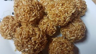 মুড়ির মোয়া  Bangladeshi murir moaNaru Recipe Murmura ladduPuffed Rice Laddu [upl. by Bari]