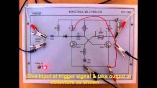 Monostable multivibrator experiment [upl. by Ferullo675]