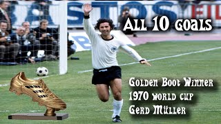 Gerd Müller Der Bomber Golden Boot Winner at the 1970 World Cup [upl. by Jesselyn]