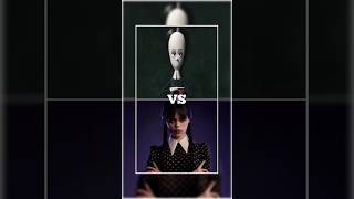 Addams family vs WednesdayNetflix jennaortega wednesday netflix emmamyers [upl. by Berkie]