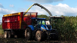 Mais 2024🌽 Claas  New Holland  John Deere  Lettink Westendorp  Mais hakselen [upl. by Vasiliu]