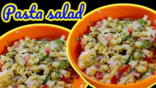 Pasta Salad  Mayonise pasta salad recipe  Macaroni pasta 🍝 Salad recipe [upl. by Delgado]