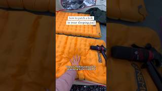 Knowing how to patch a sleeping pad will save so much  camping backpacking campinggear hiking [upl. by Halliday150]