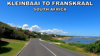 DRIVING from KLEINBAAI to FRANSKRAAL in SOUTH AFRICA 4K 60fps [upl. by Lietman]