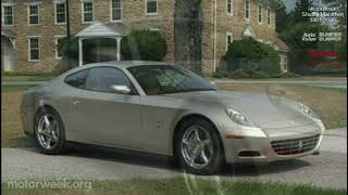 Motorweek 2005 Ferrari 612 Scaglietti Road Test [upl. by Hgielak]