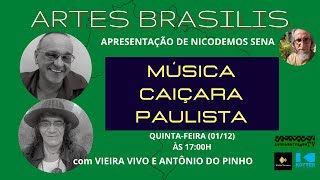 ARTES BRASILIS  MÚSICA CAIÇARA PAULISTA [upl. by Dahlstrom]