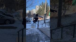 ONE TRICK AO FISHBRAIN  WINTER BLADING extremesports skating extreme [upl. by Marozas843]