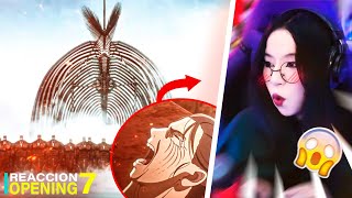 NO LO PUEDO CREER 🔥 REACCION AL OPENING 7 DE SHINGEKI NO KYOJIN por PRIMERA VEZ [upl. by Bodi707]