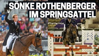 Sönke Rothenberger im Springsattel  Erfolgreich im Dressur und Springsattel 😍 [upl. by Lacee]