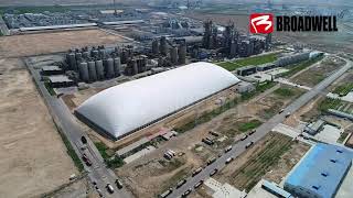 Cement Storage Air Dome  Pollution Prevention [upl. by Sukramal]