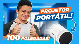 Tela de 100 POLEGADAS em um PROJETOR PORTÁTIL Review Samsung The Freestyle [upl. by Shig461]