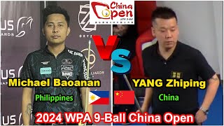 Michael Baoanan VS YANG Zhiping  2024 WPA 9Ball China Open  LiveStream [upl. by Salema]