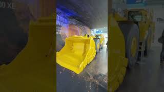 This was the BIGGEST EV at CES Electric Caterpillar underground loader [upl. by Asilrahc442]