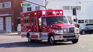 Torrance FD Rescue 91 transporting with McCormick AMB amp responding [upl. by Ynafets210]