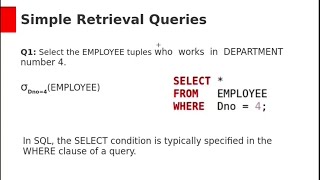 SQL and Relational Algebra Part1  Select and Project [upl. by Rosalinda99]