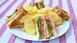 How to Make a Club Sandwich  Easy Club Sandwich Recipe [upl. by Nehgem]