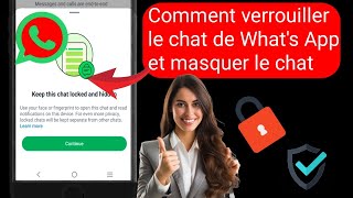 Configurer un code daccès pour verrouiller ce chat Whatsapp Problem Fix 2024 [upl. by Quitt379]